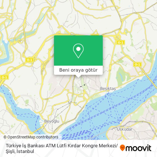 Türkiye İş Bankası ATM Lütfi Kırdar Kongre Merkezi / Şişli harita