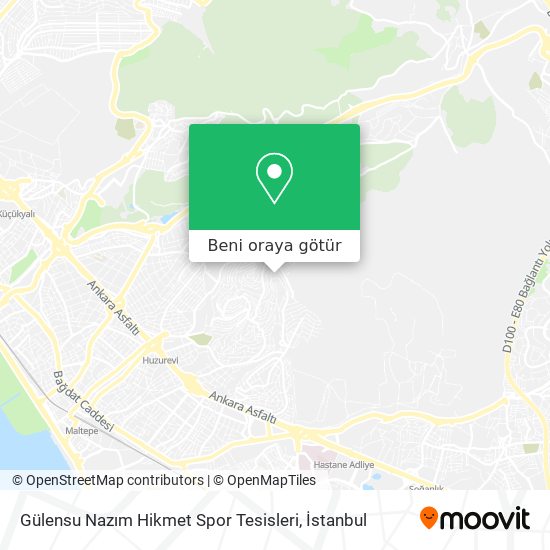 Gülensu Nazım Hikmet Spor Tesisleri harita