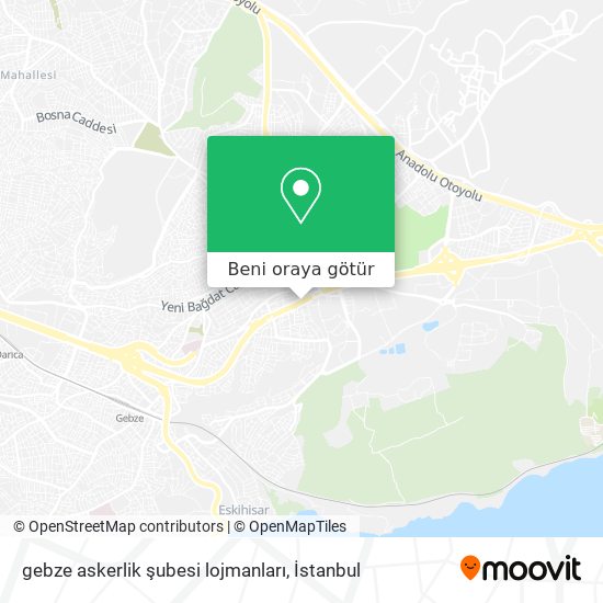 gebze askerlik şubesi lojmanları harita