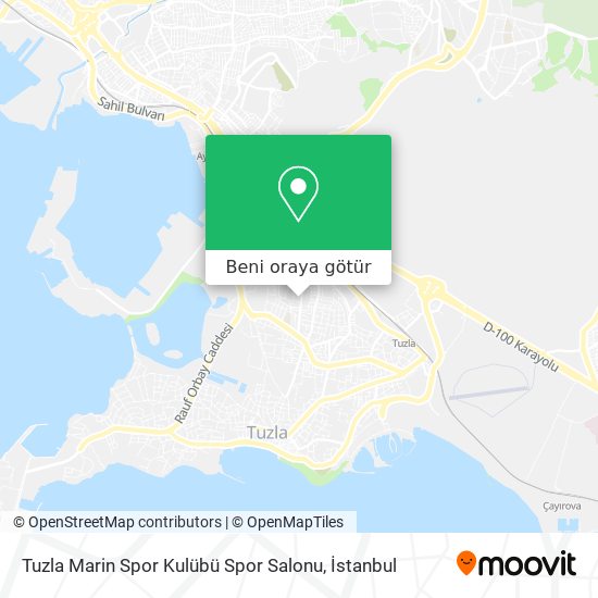 Tuzla Marin Spor Kulübü Spor Salonu harita