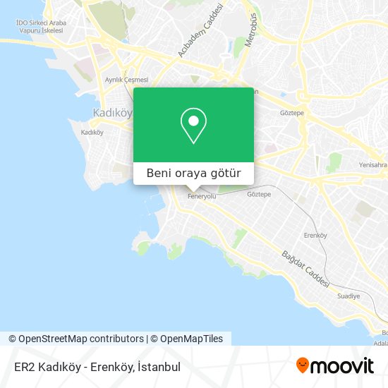 ER2 Kadıköy - Erenköy harita