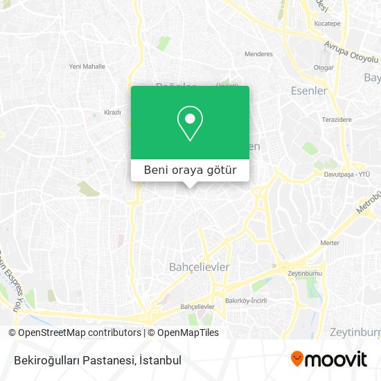 Bekiroğulları Pastanesi harita