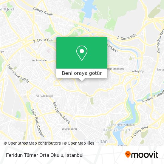 Feridun Tümer Orta Okulu harita