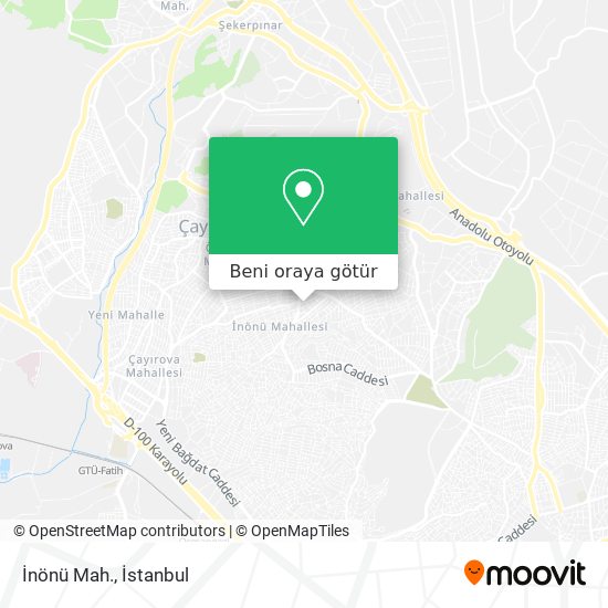 İnönü Mah. harita
