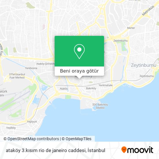 ataköy 3.kısım rio de janeiro caddesi harita