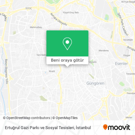 Ertuğrul Gazi Parkı ve Sosyal Tesisleri harita