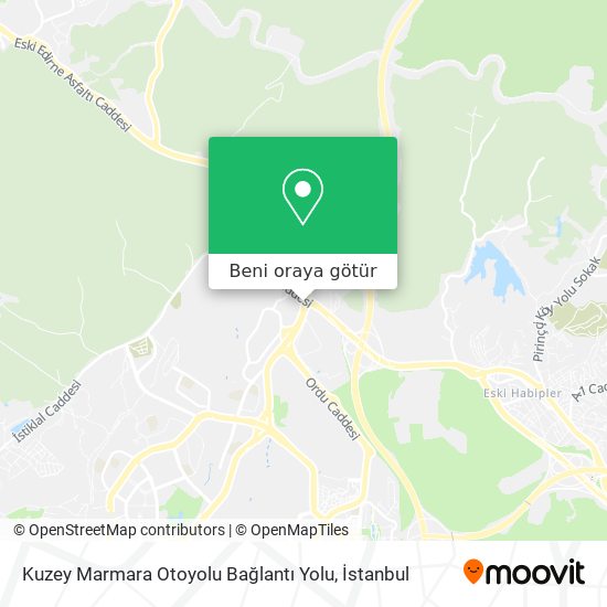 Kuzey Marmara Otoyolu Bağlantı Yolu harita
