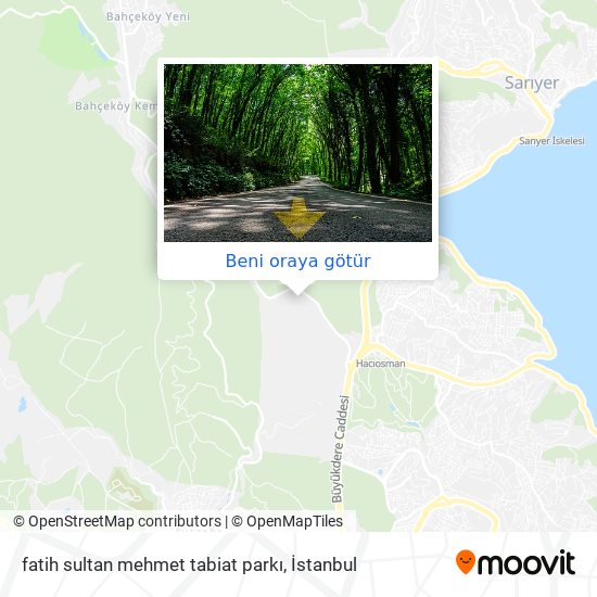 fatih sultan mehmet tabiat parkı harita