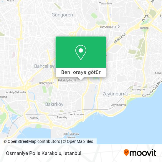 Osmaniye Polis Karakolu harita