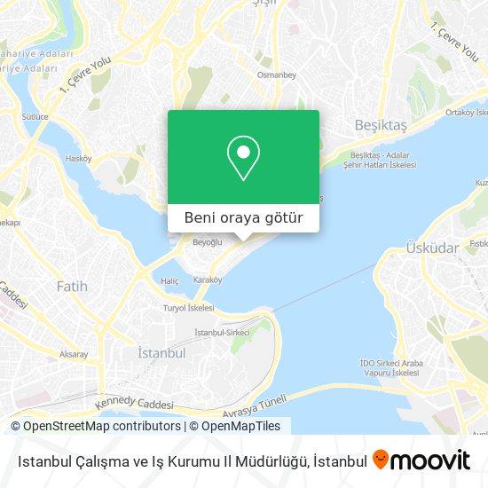 Istanbul Çalışma ve Iş Kurumu Il Müdürlüğü harita