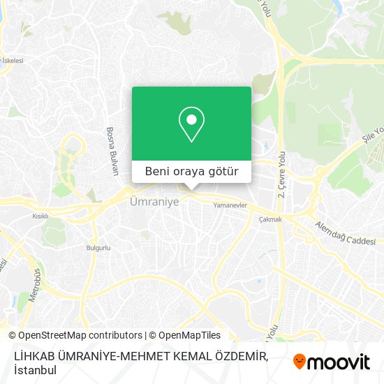 LİHKAB ÜMRANİYE-MEHMET KEMAL ÖZDEMİR harita