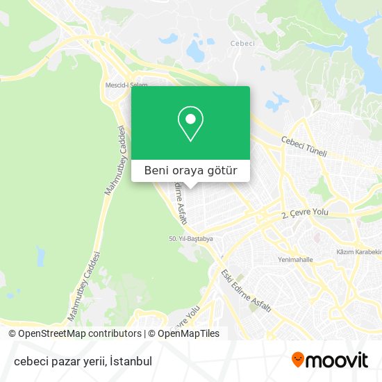 cebeci pazar yerii harita