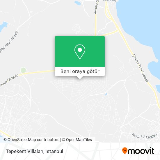 Tepekent Villaları harita