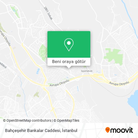 Bahçeşehir Bankalar Caddesi harita