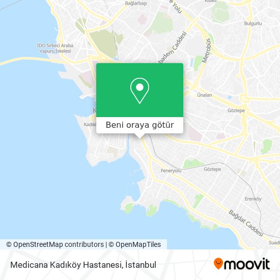 Medicana Kadıköy Hastanesi harita