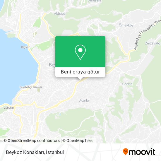 Beykoz Konakları harita