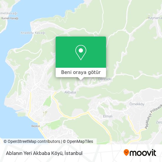 Ablanın Yeri Akbaba Köyü harita