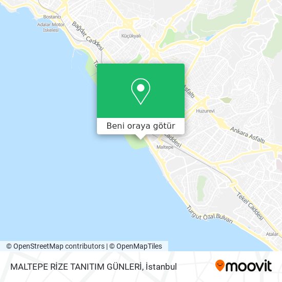 MALTEPE RİZE TANITIM GÜNLERİ harita