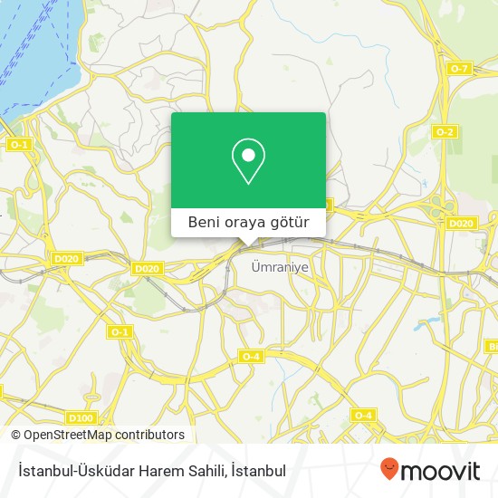 İstanbul-Üsküdar Harem Sahili harita