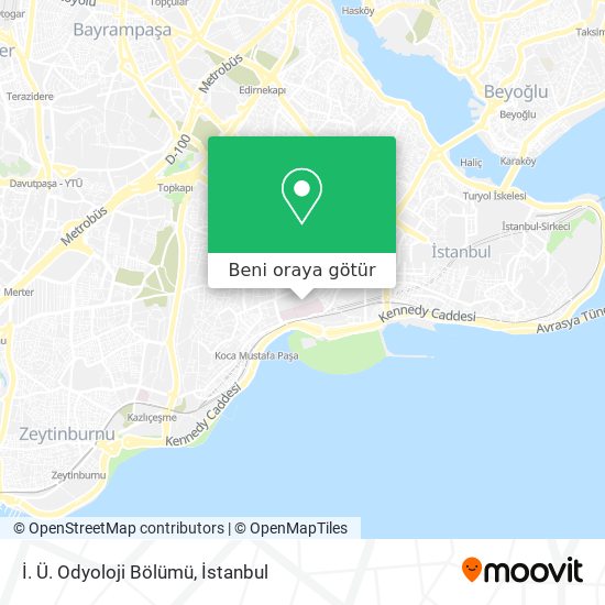 İ. Ü. Odyoloji Bölümü harita