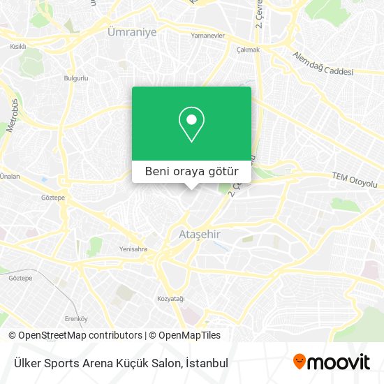 Ülker Sports Arena Küçük Salon harita