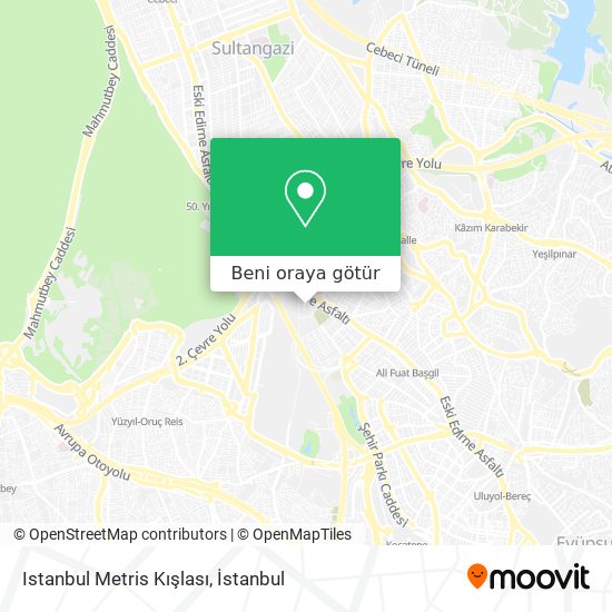 Istanbul Metris Kışlası harita