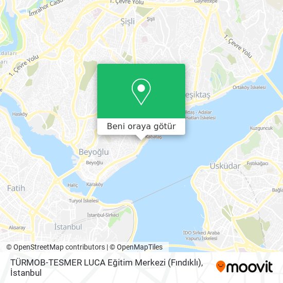 TÜRMOB-TESMER LUCA Eğitim Merkezi (Fındıklı) harita