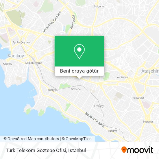 Türk Telekom Göztepe Ofisi harita