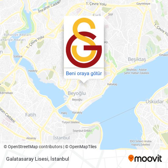 Galatasaray Lisesi harita