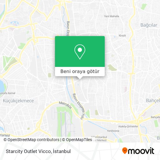 Starcity Outlet Vicco harita