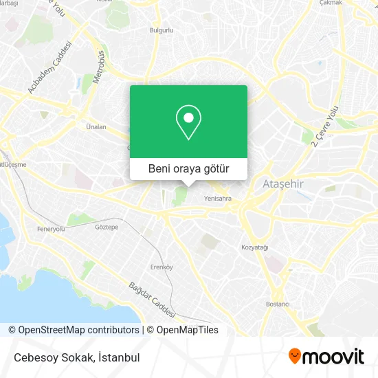 Cebesoy Sokak harita