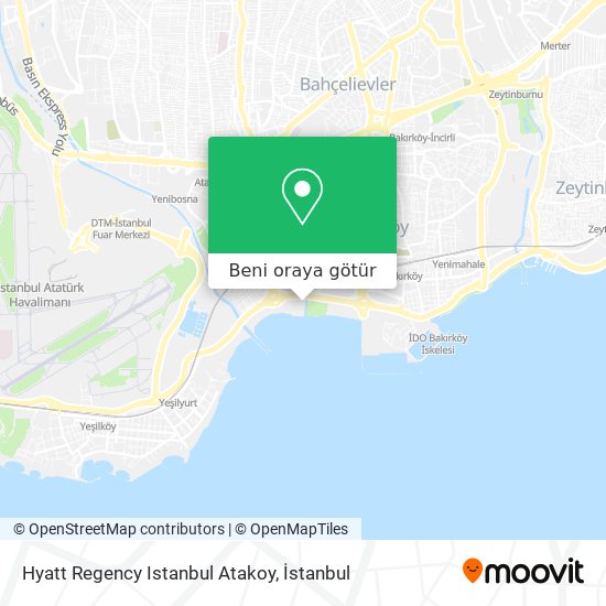 Hyatt Regency Istanbul Atakoy harita
