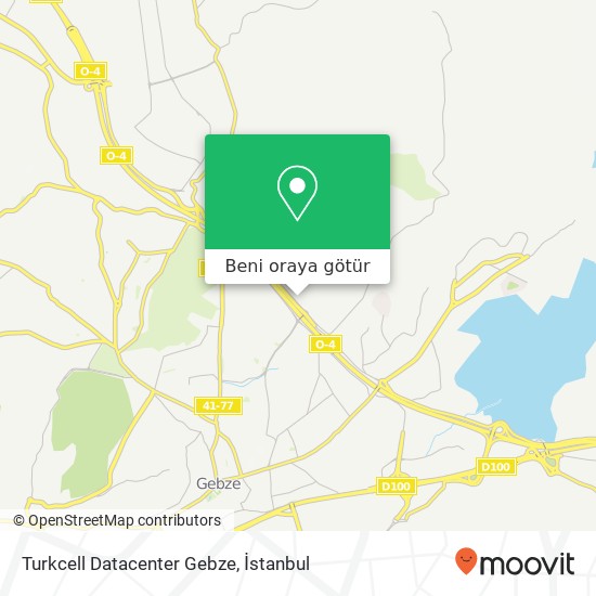 Turkcell Datacenter Gebze harita
