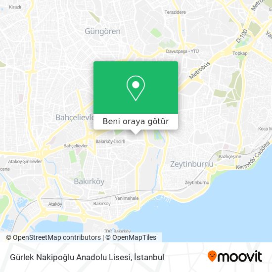 Gürlek Nakipoğlu Anadolu Lisesi harita
