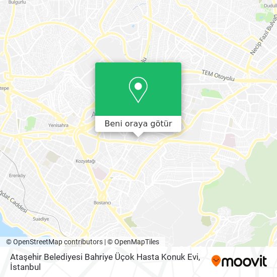 Ataşehir Belediyesi Bahriye Üçok Hasta Konuk Evi harita