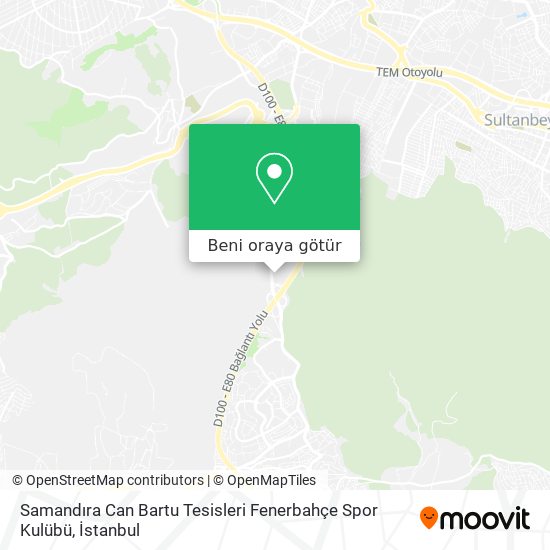 Samandıra Can Bartu Tesisleri Fenerbahçe Spor Kulübü harita