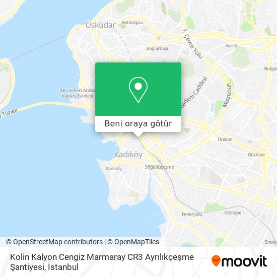 Kolin Kalyon Cengiz Marmaray CR3 Ayrılıkçeşme Şantiyesi harita