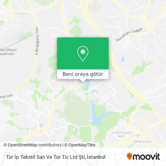 Tür İp Tekstil San Ve Tur Tic Ltd Şti harita