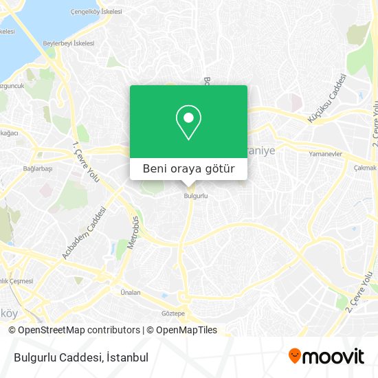 Bulgurlu Caddesi harita