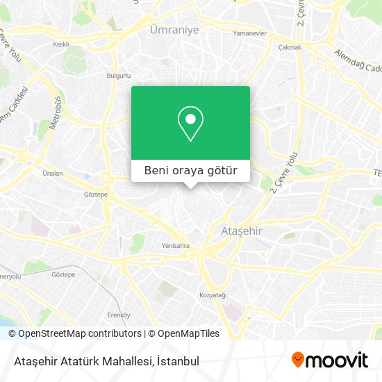 Ataşehir Atatürk Mahallesi harita