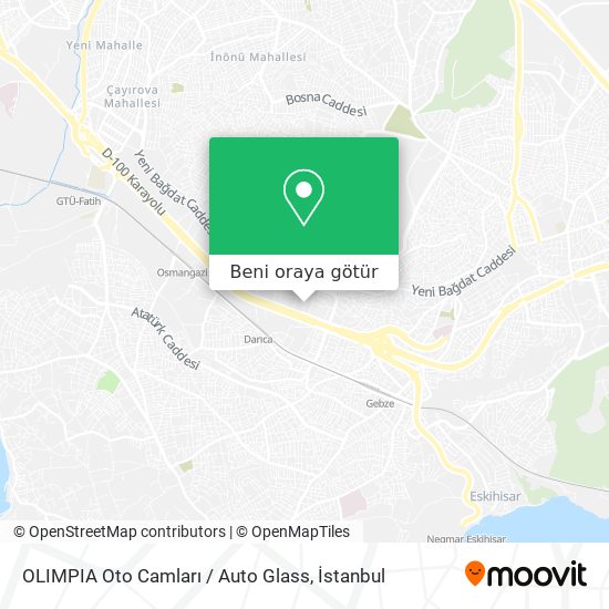 OLIMPIA Oto Camları / Auto Glass harita