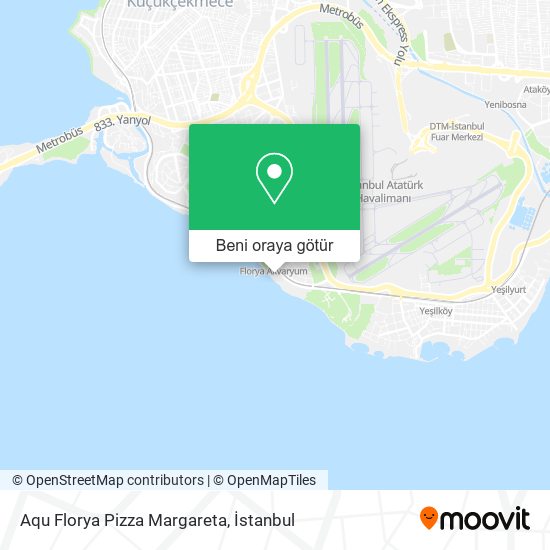 Aqu Florya Pizza Margareta harita