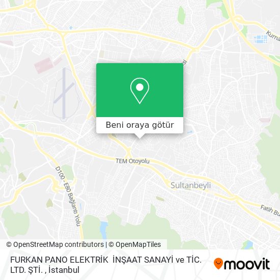 FURKAN PANO ELEKTRİK  İNŞAAT SANAYİ ve TİC. LTD. ŞTİ. harita