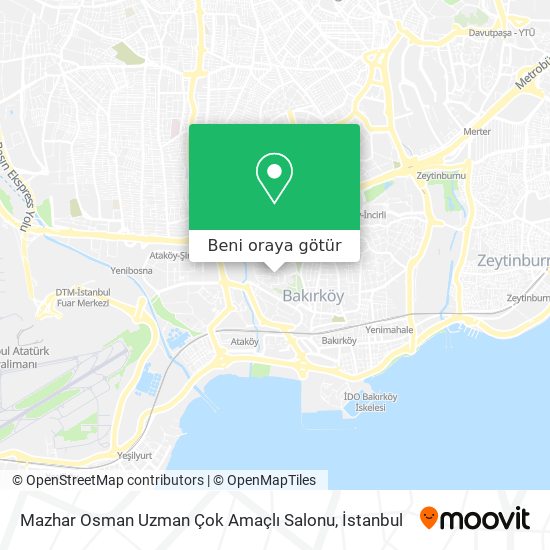 Mazhar Osman Uzman Çok Amaçlı Salonu harita