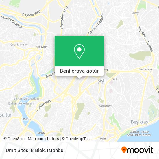 Umit Sitesi B Blok harita