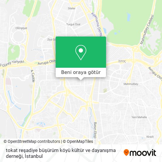 tokat reşadiye büşürüm köyü kültür ve dayanışma derneği harita