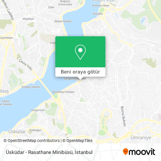 Üsküdar - Rasathane Minibüsü harita