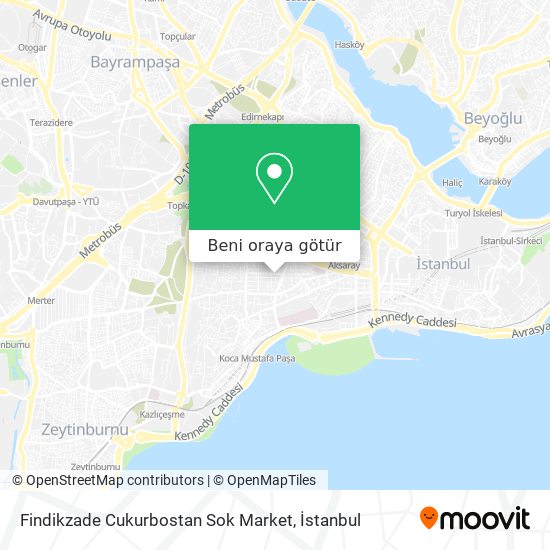 Findikzade Cukurbostan Sok Market harita