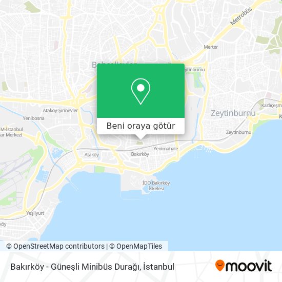 Bakırköy - Güneşli Minibüs Durağı harita