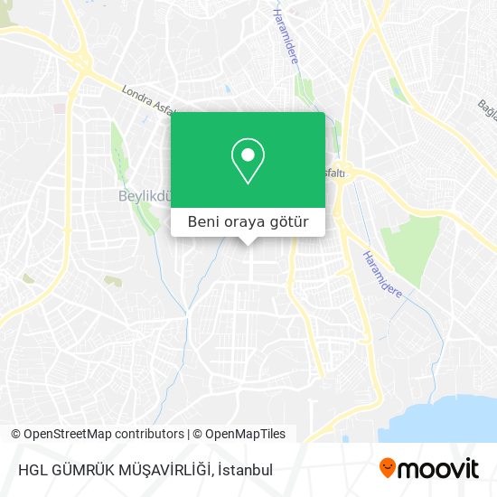 HGL GÜMRÜK MÜŞAVİRLİĞİ harita